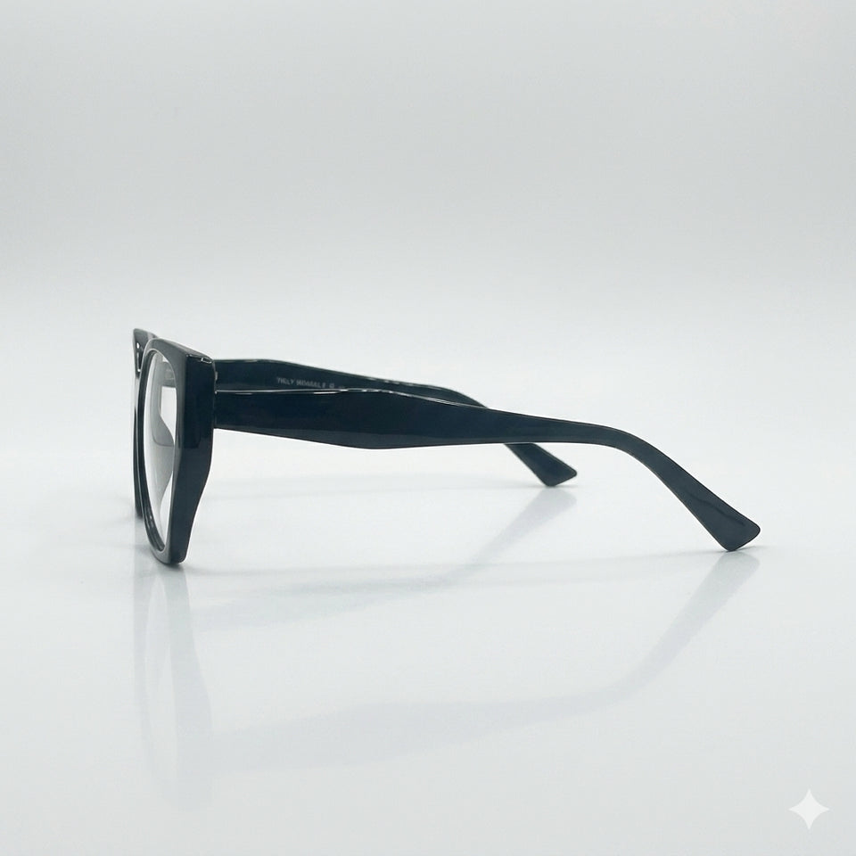 Cat Eye Black Frame Women's Optics-376