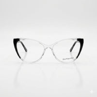 Cat Eye Translucent Black & White Frame Women's Optics-374
