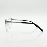 Cat Eye Translucent Black & White Frame Women's Optics-374