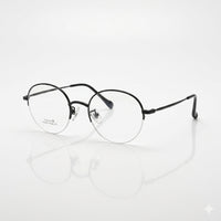 Circular Black Frame Optics-345
