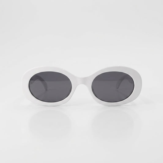 White circular sunglass-291