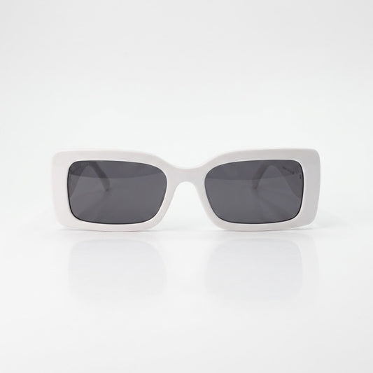 White rectangular sunglass-292