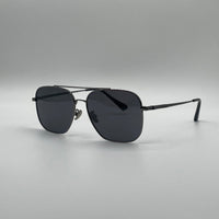 Retro Aviator Thin Black Frame Polarized Men Sunglasses-205