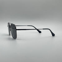 Retro Aviator Thin Black Frame Polarized Men Sunglasses-205