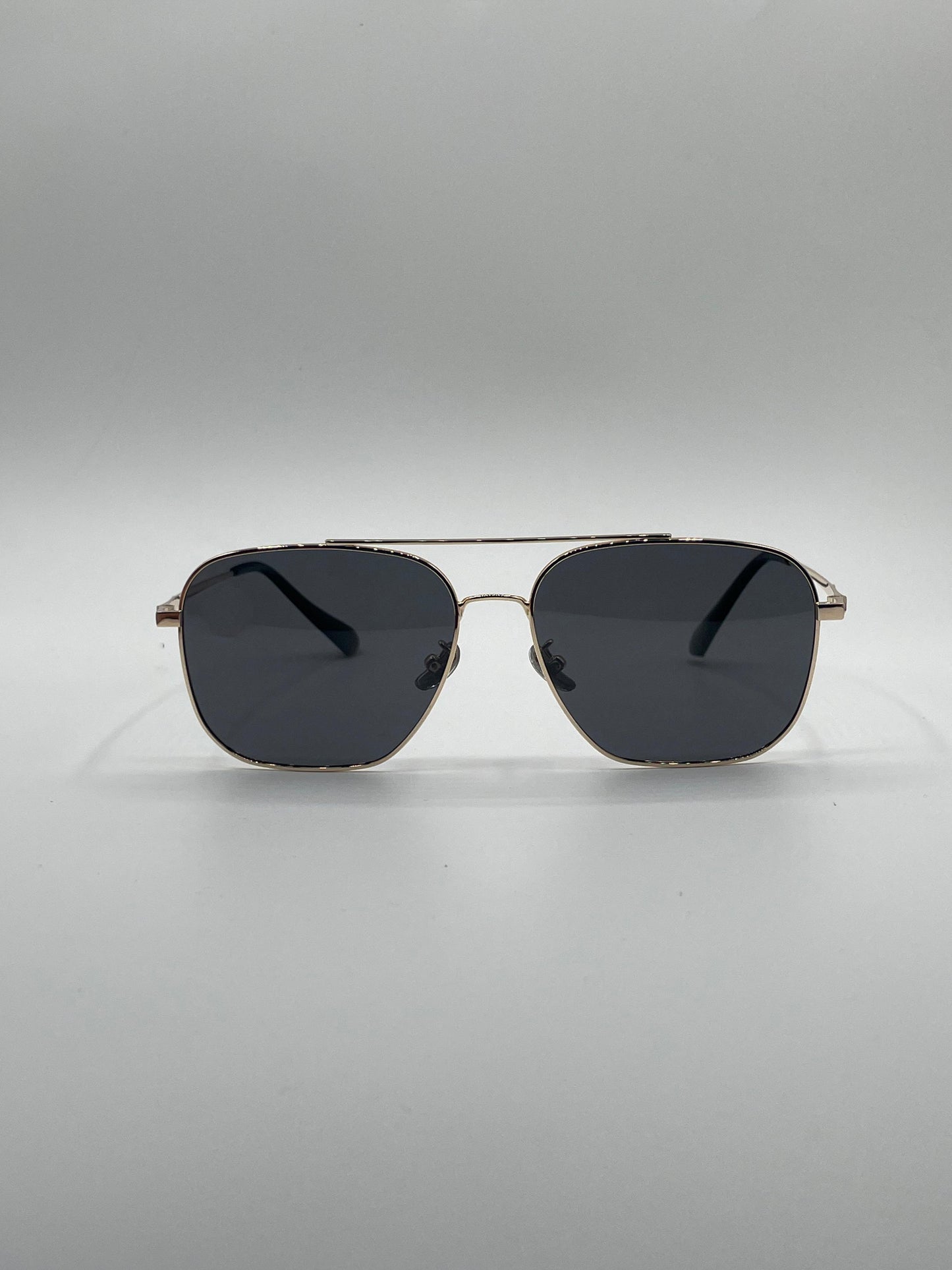 Retro Aviator Thin Golden Frame Polarized Sunglasses-204