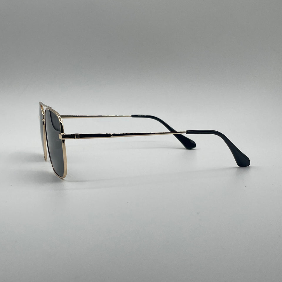 Retro Aviator Thin Golden Frame Polarized Sunglasses-204