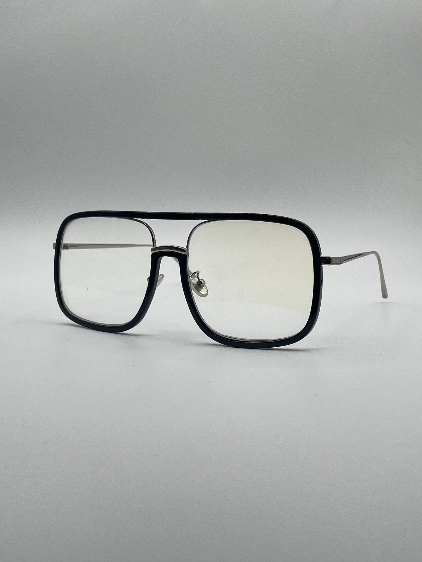 Soft Square Black Frame Optics-414
