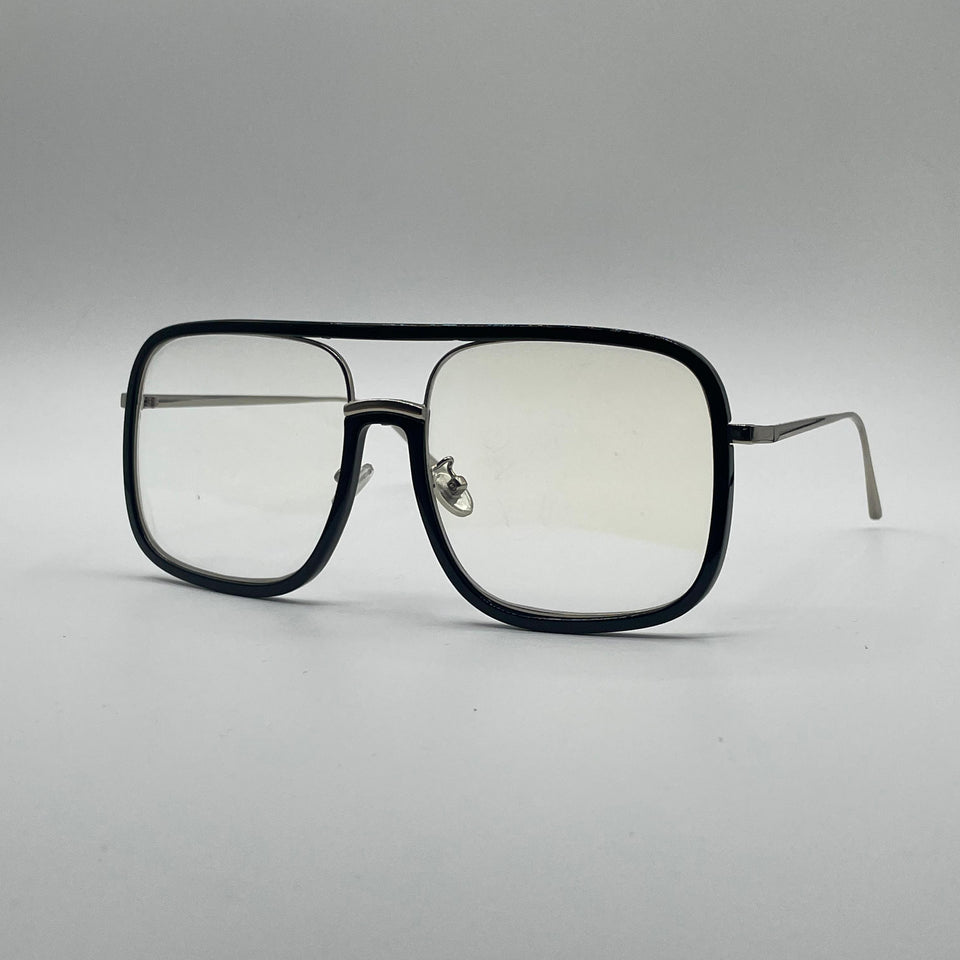 Soft Square Black Frame Optics-414