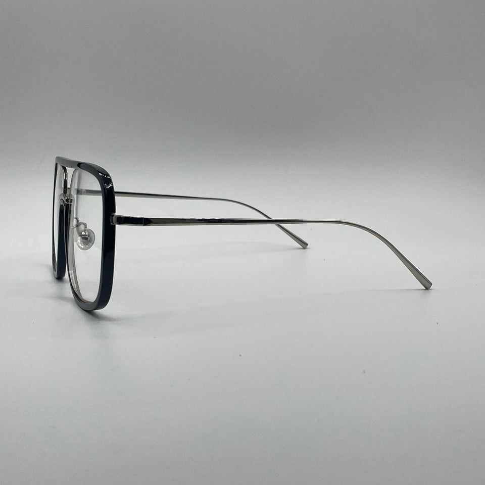 Soft Square Black Frame Optics-414