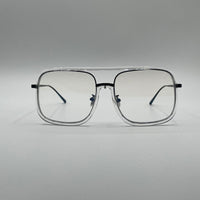Soft Square White Frame Optics-413