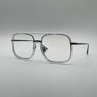 Soft Square White Frame Optics-413