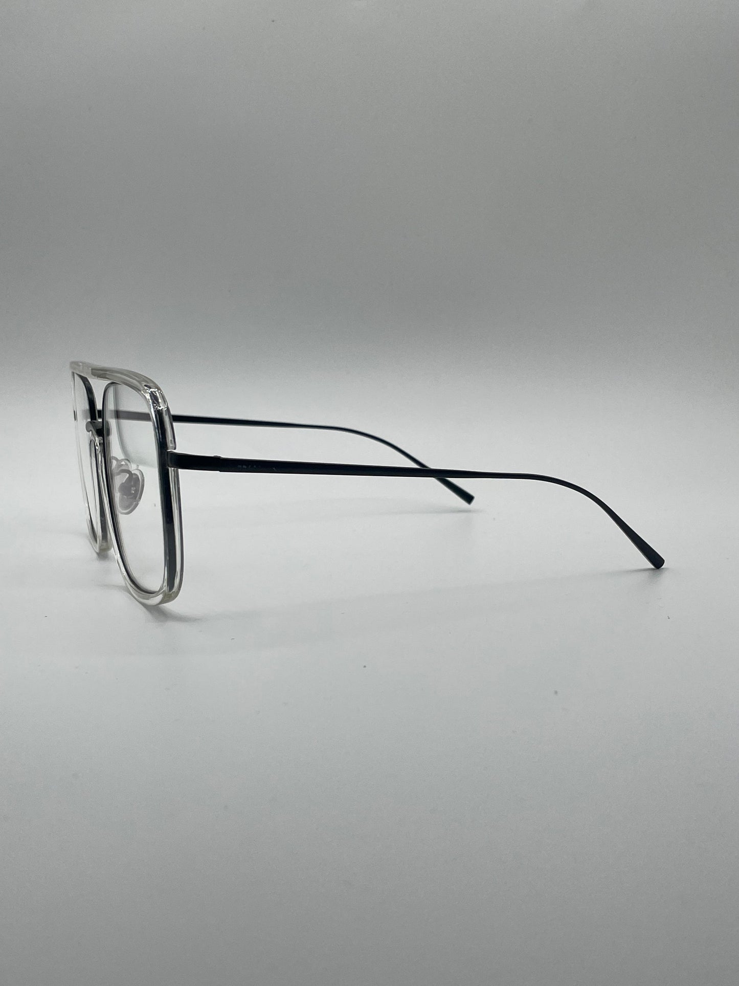 Soft Square White Frame Optics-413