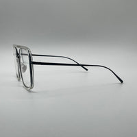 Soft Square White Frame Optics-413