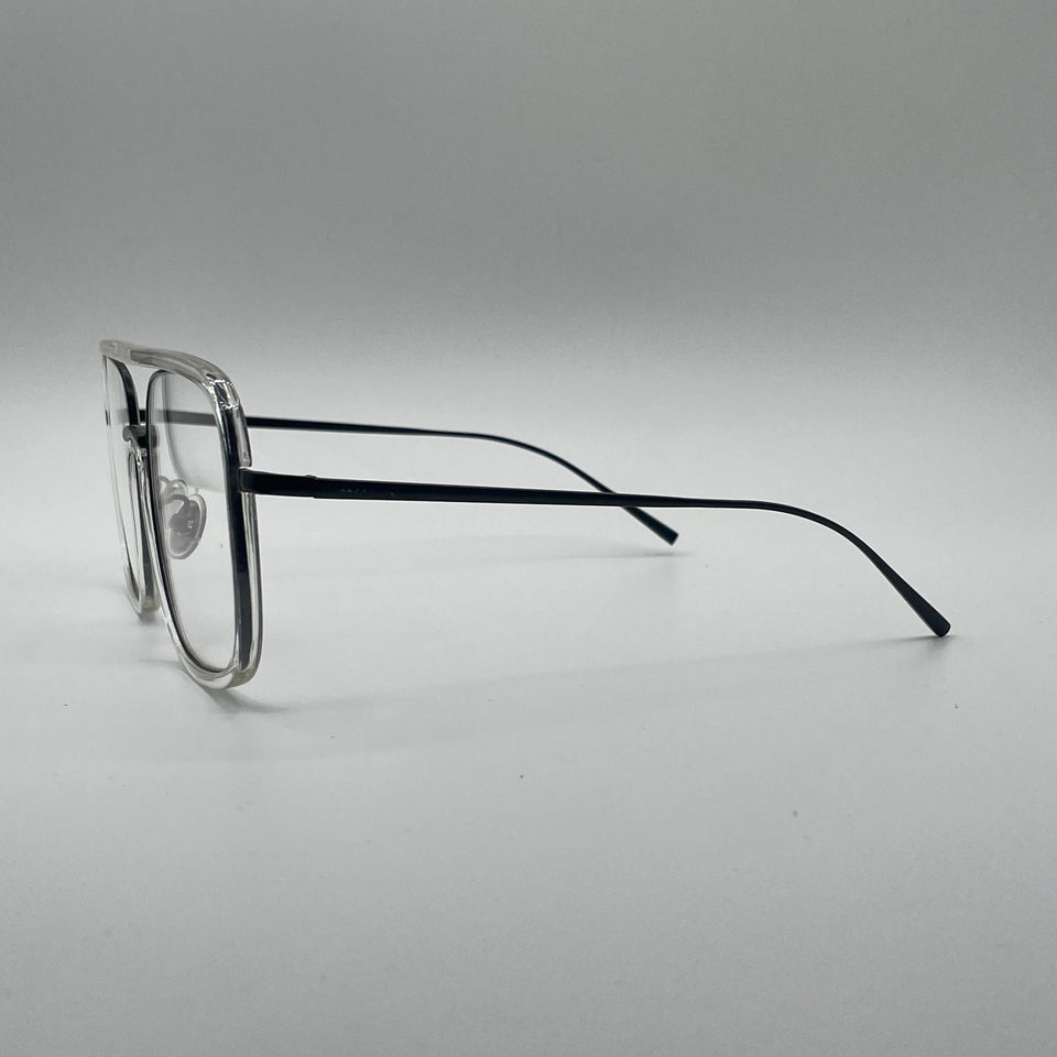 Soft Square White Frame Optics-413