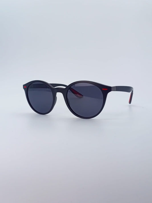 Round Black Men’s Sunglasses-214