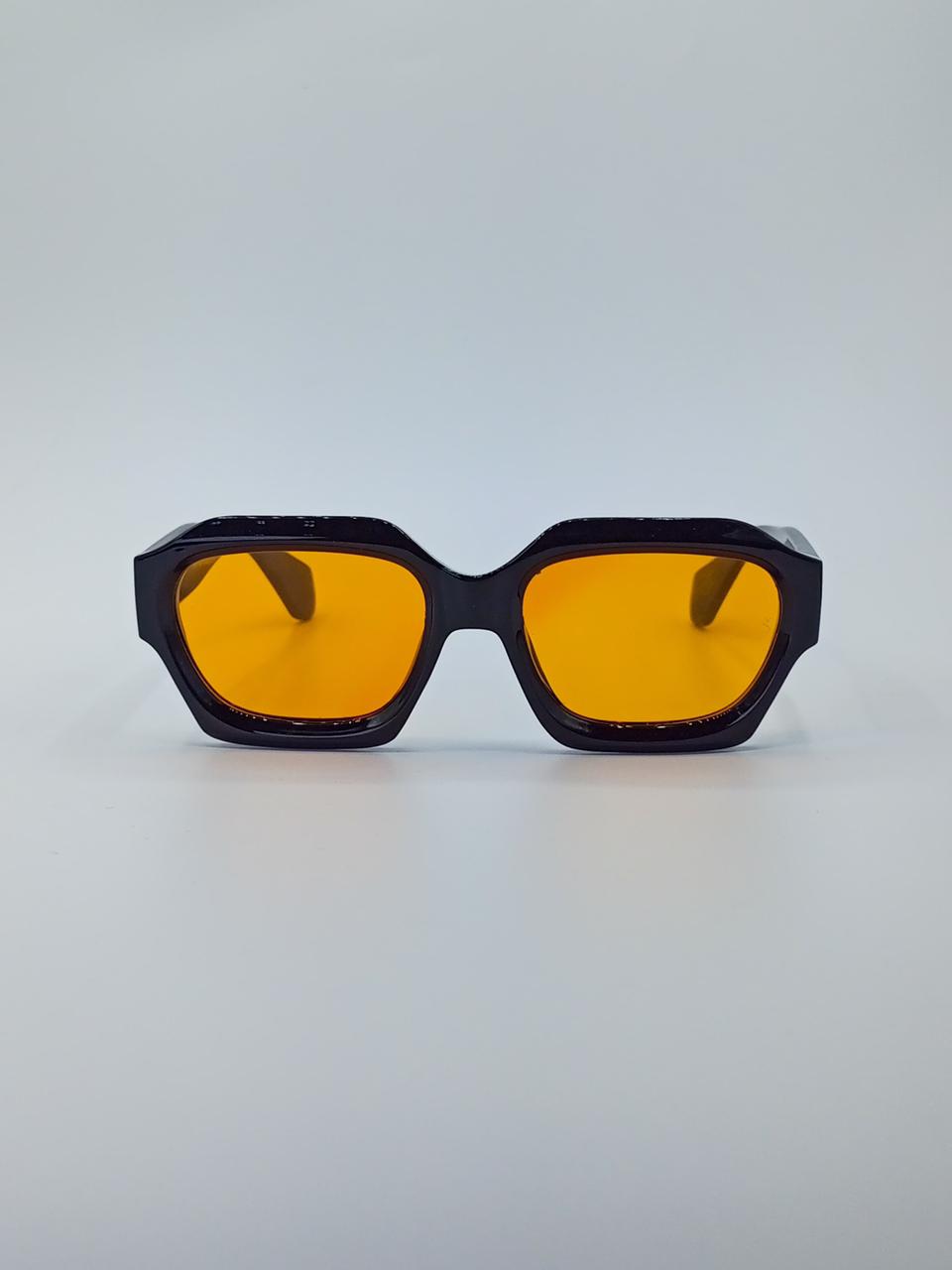 Bold Square Black Frame Men’s Sunglasses-215