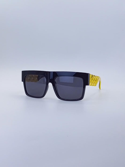 Sharp Angular Edge Black Men’s Sunglasses-218