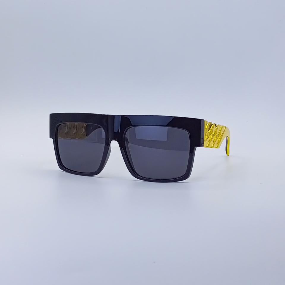 Sharp Angular Edge Black Men’s Sunglasses-218