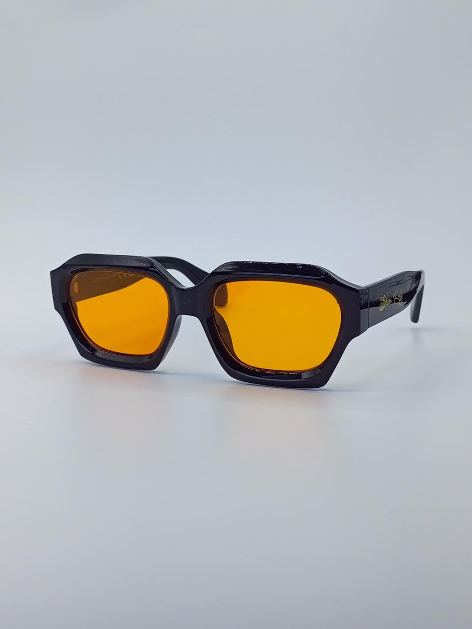 Bold Square Black Frame Men’s Sunglasses-215