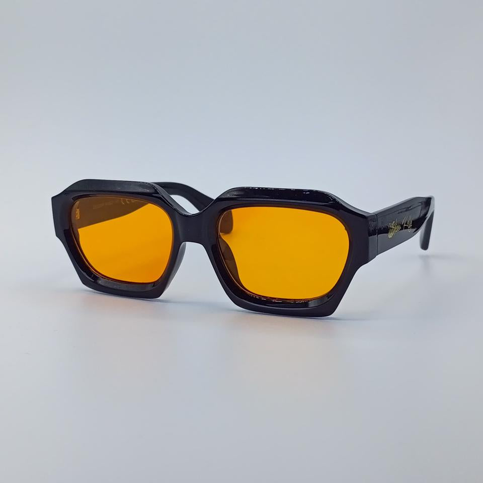Bold Square Black Frame Men’s Sunglasses-215