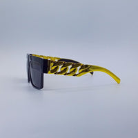 Sharp Angular Edge Black Men’s Sunglasses-218