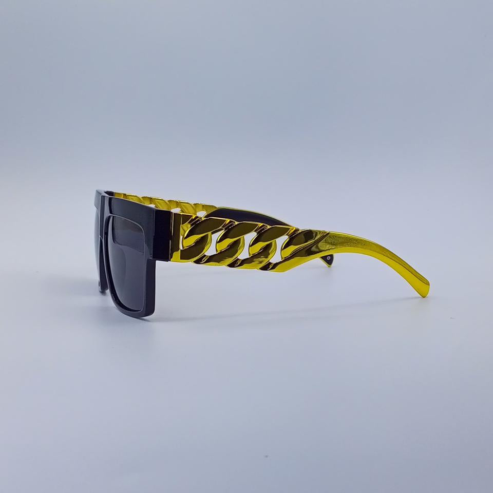 Sharp Angular Edge Black Men’s Sunglasses-218