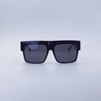 Sharp Angular Edge Black Men’s Sunglasses-218