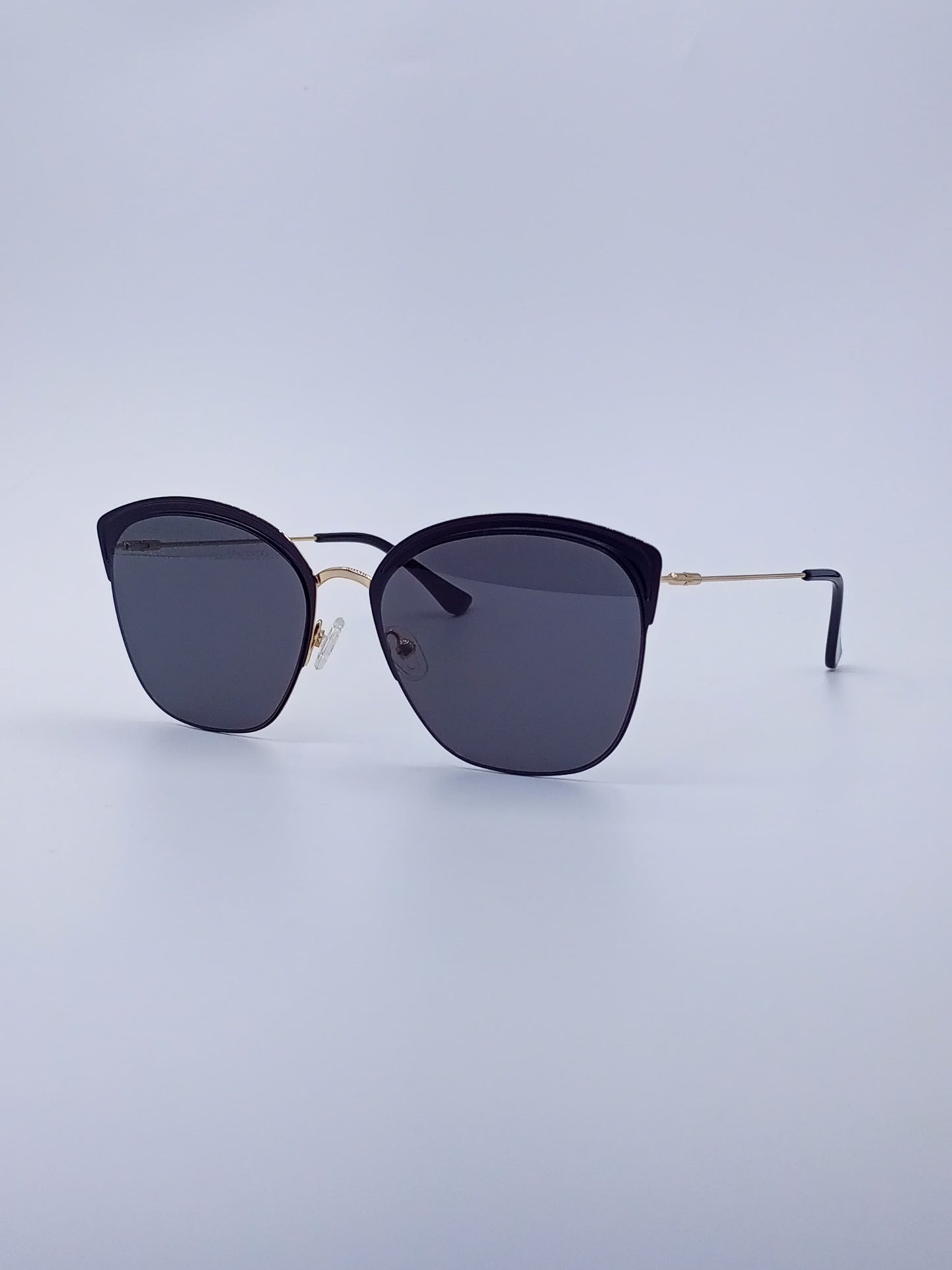Black Frame Cat-Eye Sunglasses Gradient Lenses-238