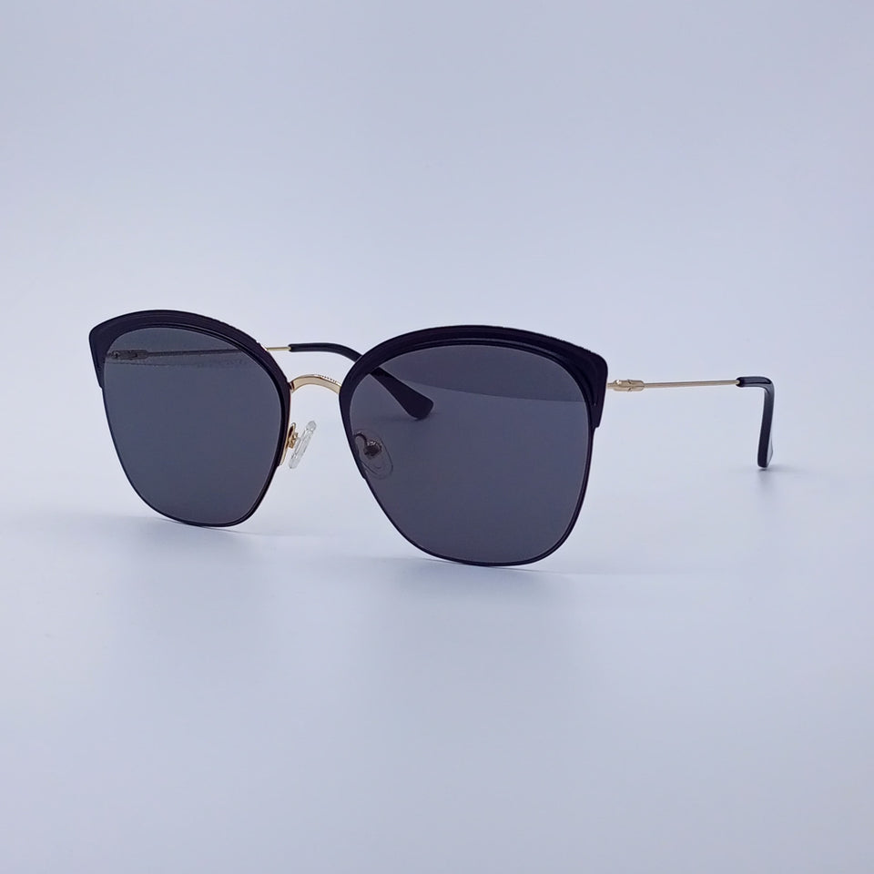 Black Frame Cat-Eye Sunglasses Gradient Lenses-238