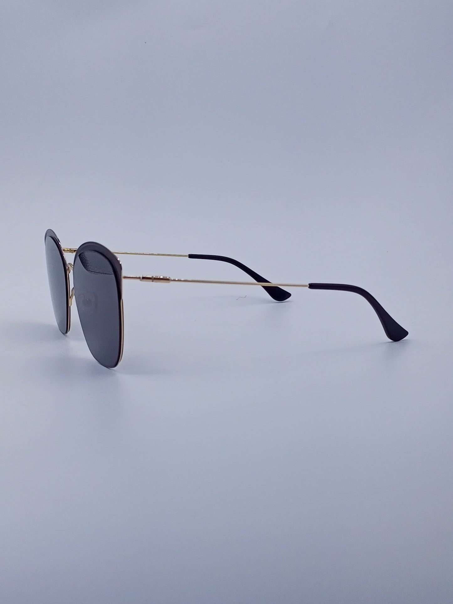 Black Frame Cat-Eye Sunglasses Gradient Lenses-238