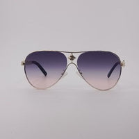 Royal Gold Aviator Sunglasses Rose Fade Lenses-241
