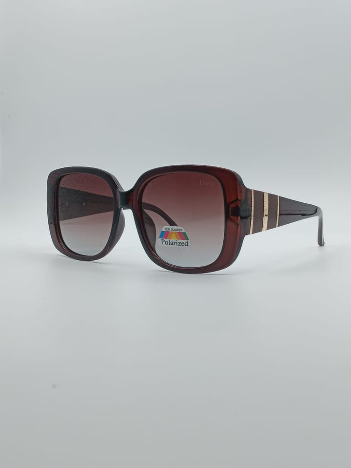 Acetate Brown Frame Women's Sunglasses-019
