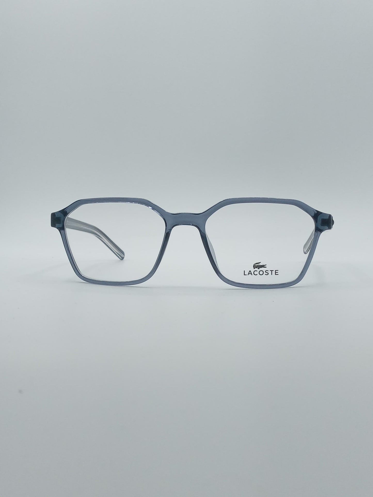 Soft Square Translucent Blue Frame Men's Optics-239