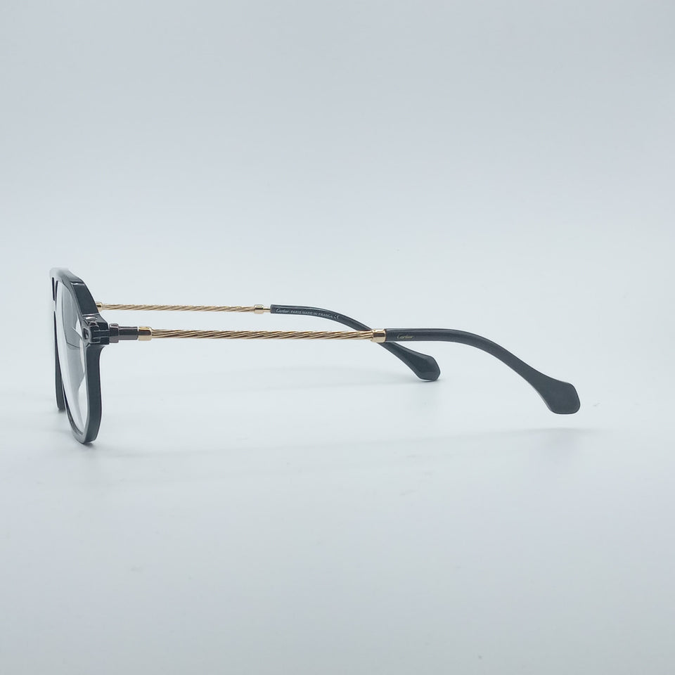 Aviator Geometrical Black Frame Men's Optics-237