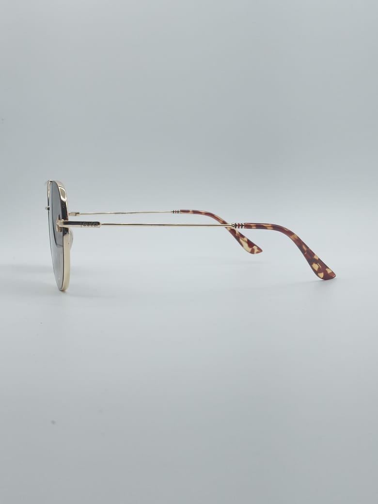 Aviator Golden Frame Unisex Sunglasses-012