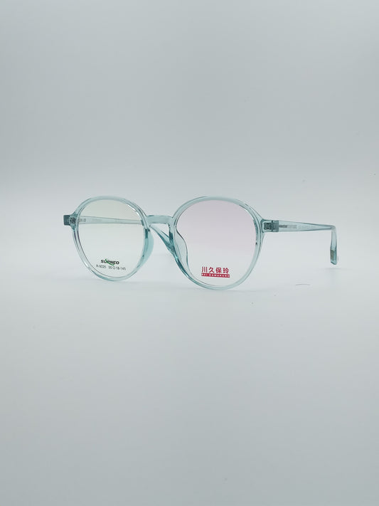 Circular Blue Frame Unisex Optics-161