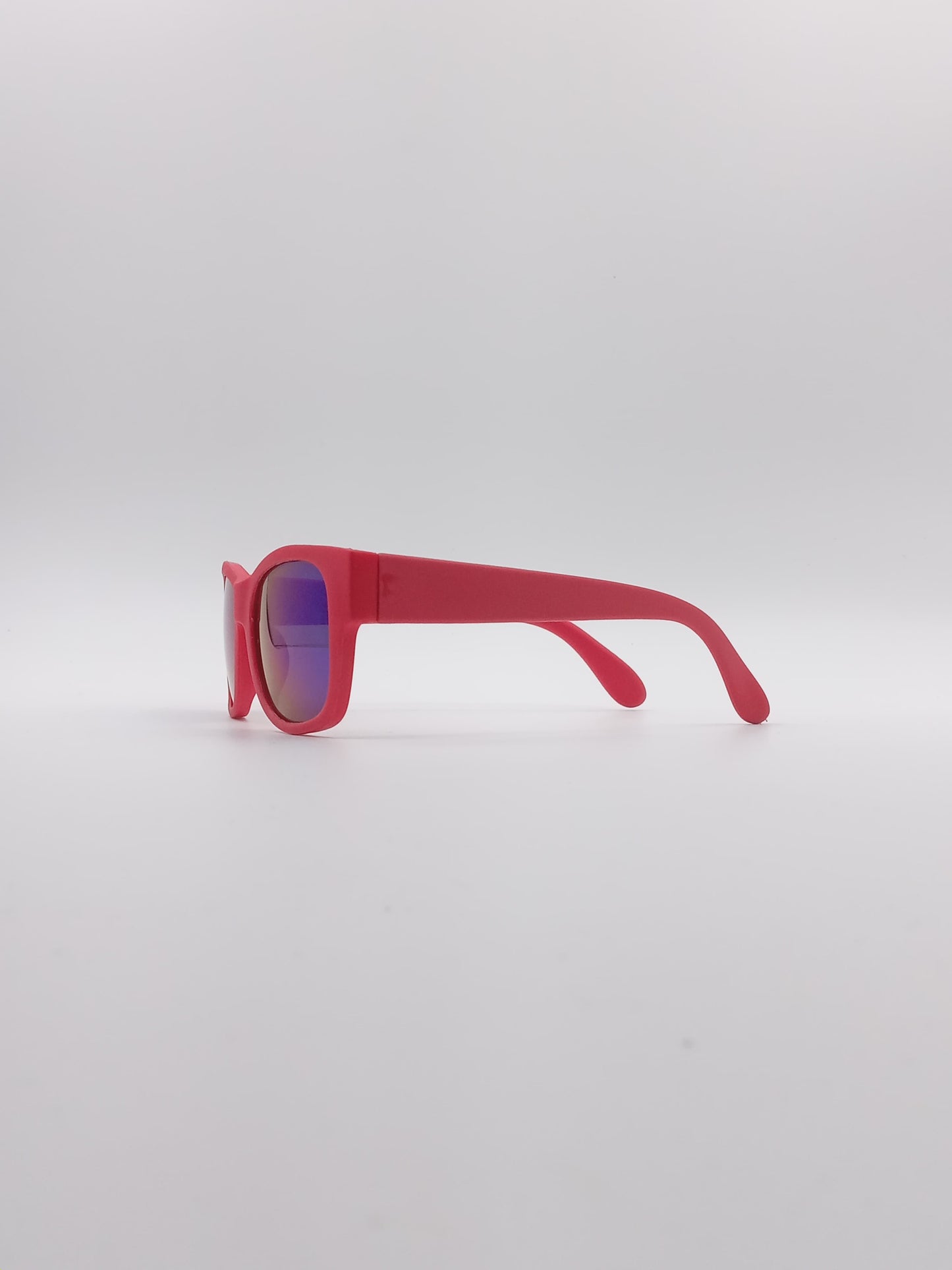 Acetate Red Frame Kids Sunglasses-065