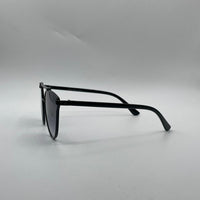 Round Aviator Black Frame Sunglasses-139