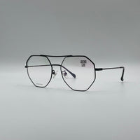 Geometrical Thin Black Frame Unisex Optics-311