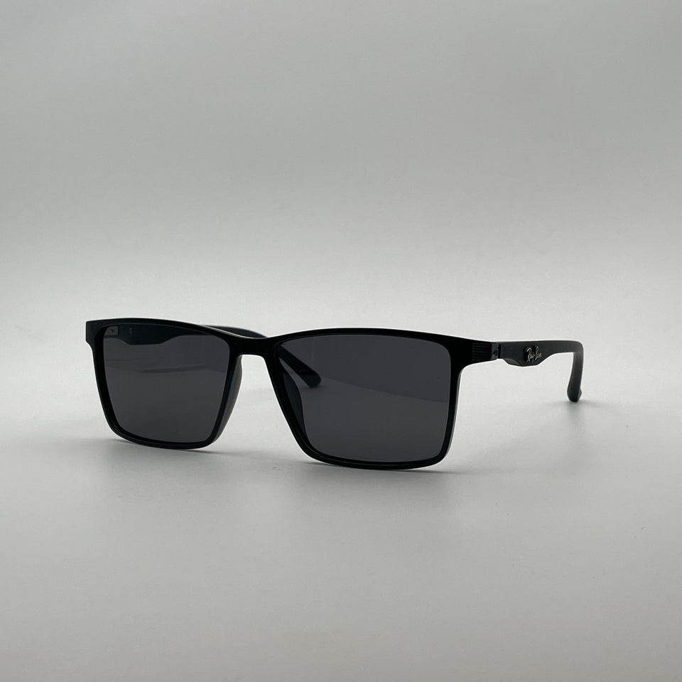 Acetate Black Frame Men Sunglasses-123