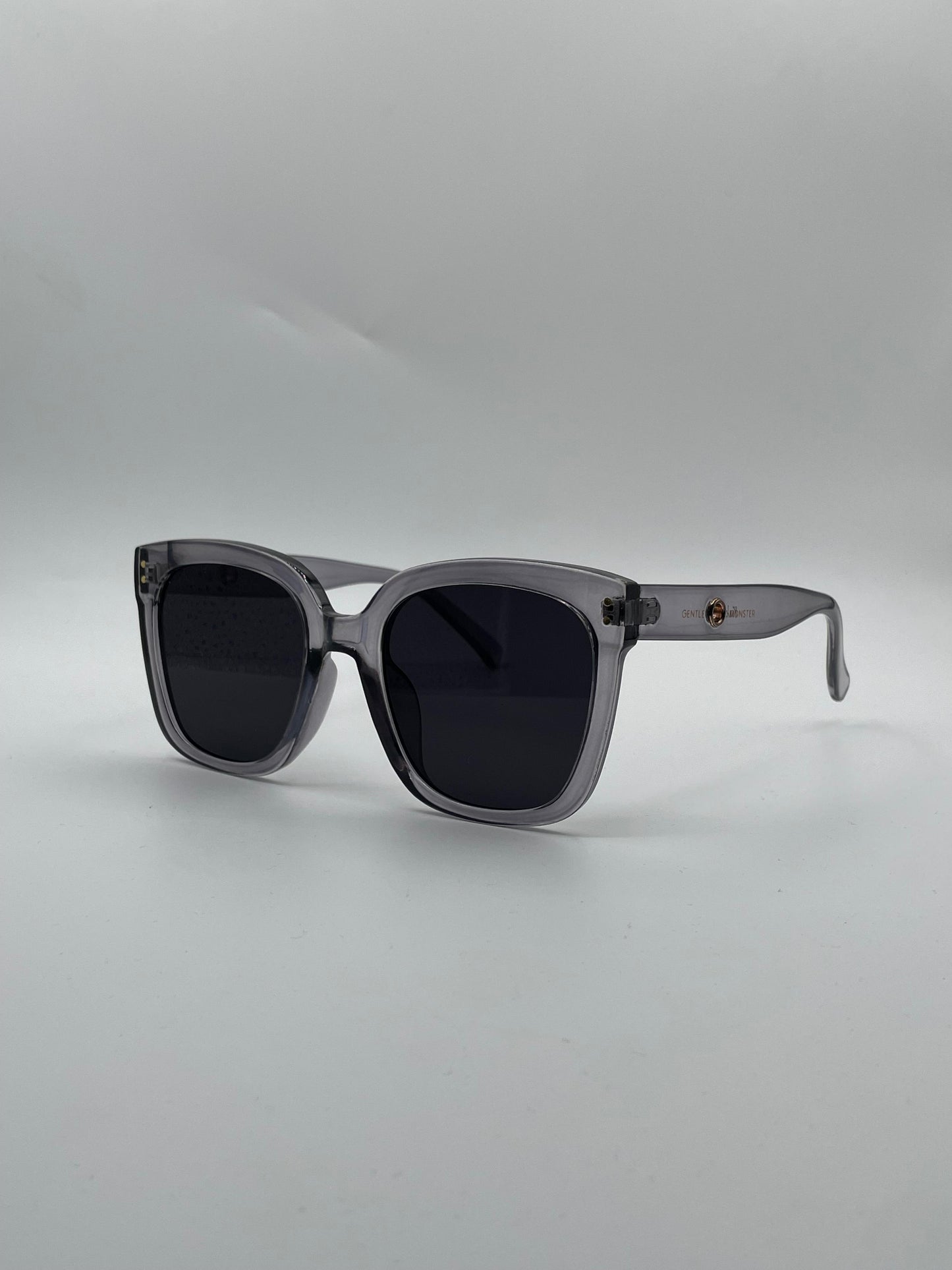 Square Translucent Grey Frame Women's Sunglasses-143