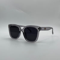 Square Translucent Grey Frame Women's Sunglasses-143
