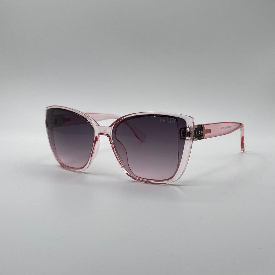 Cat Eye Pink Frame Women's Sunglasses-149