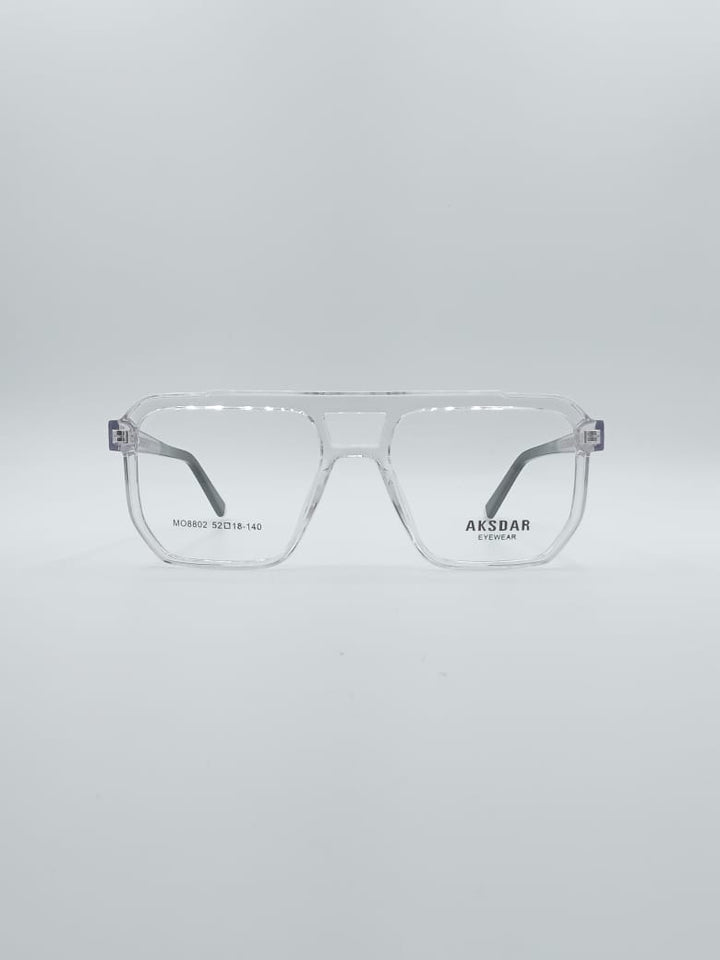 Geometrical Translucent Frame Men's Optics-112