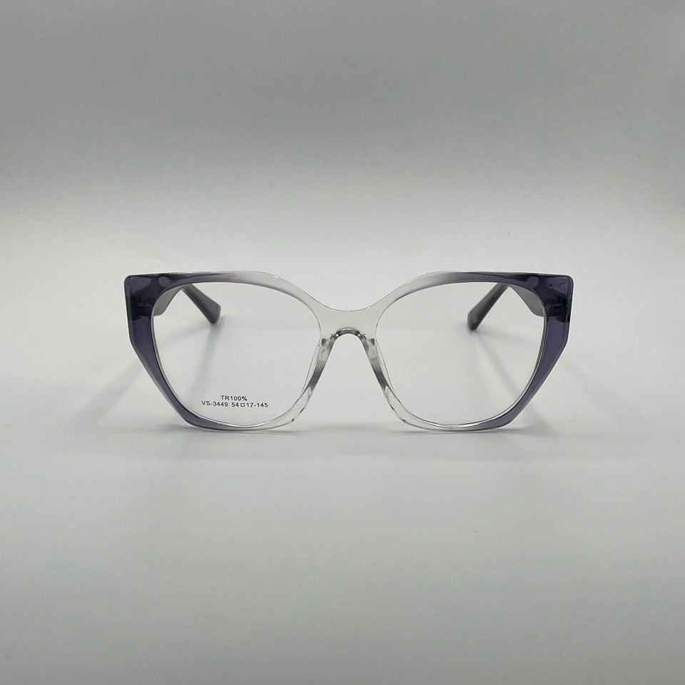 Cat Eye Black & White Frame Women's Optics-358