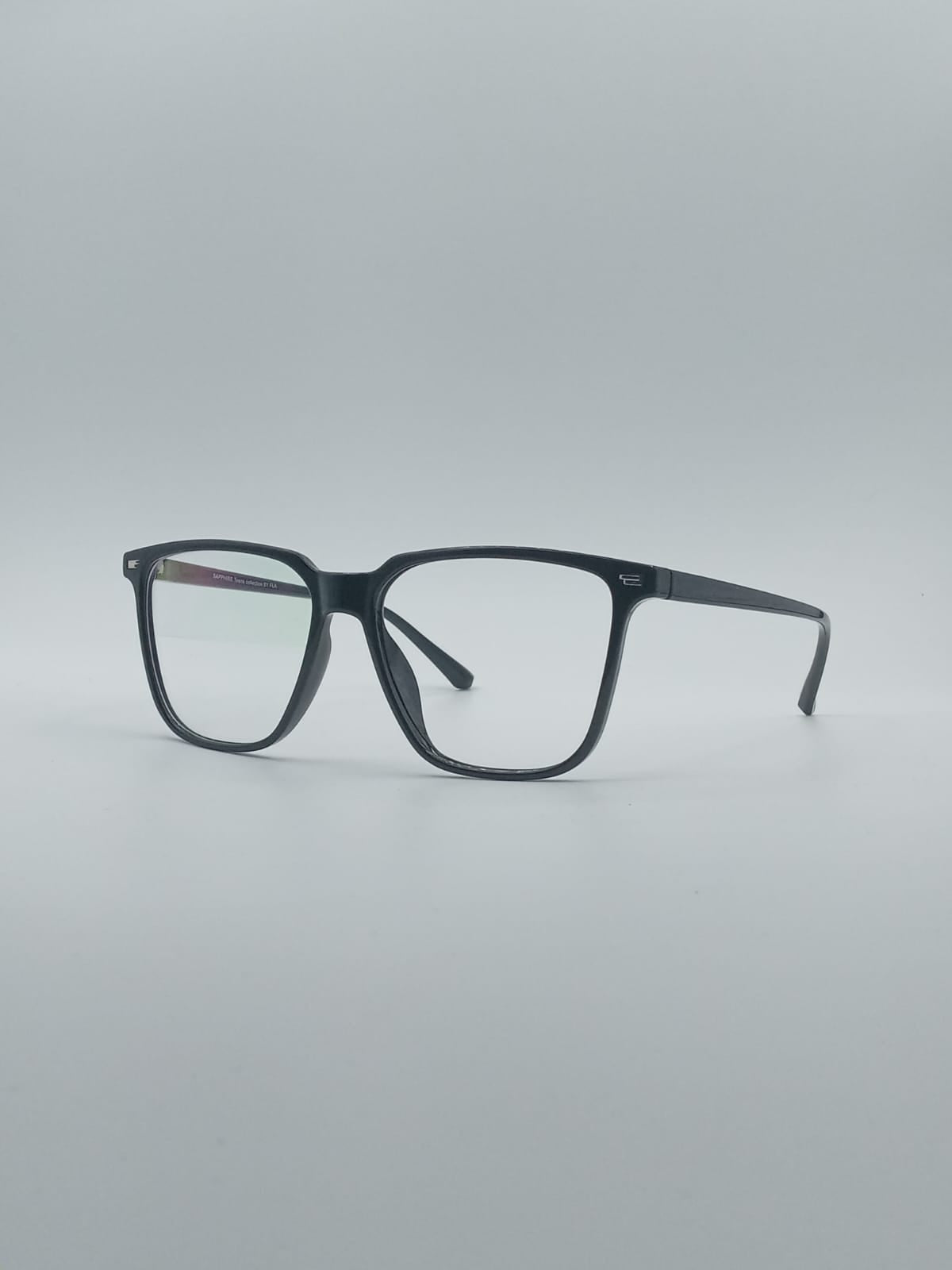 Acetate Black Frame Unisex Optics-041