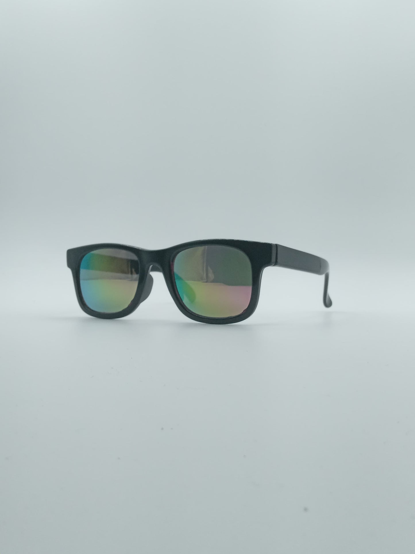 Acetate Black Frame Kids Sunglasses-052