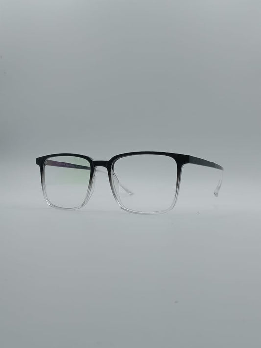 Acetate Black & White Frame Men's Optics-073