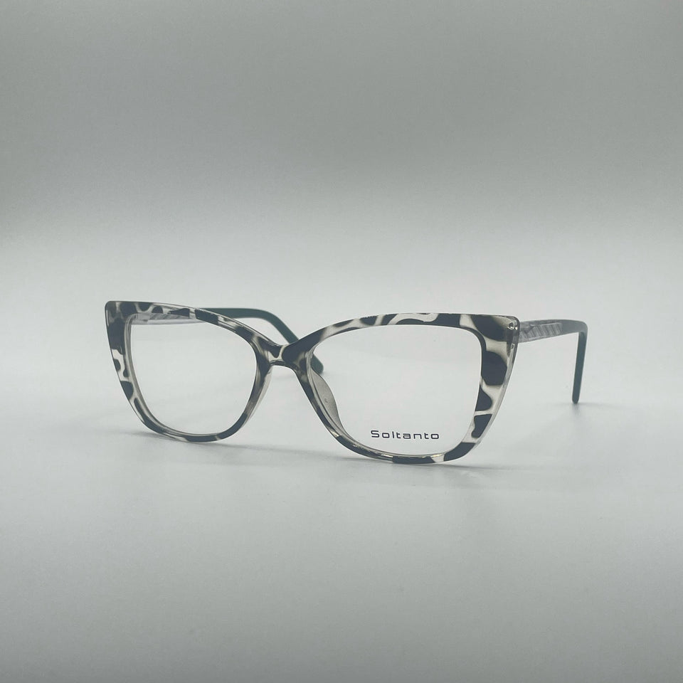 Cat Eye Black & White Frame Women's Optics-379