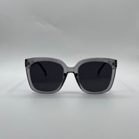 Square Translucent Grey Frame Women's Sunglasses-143